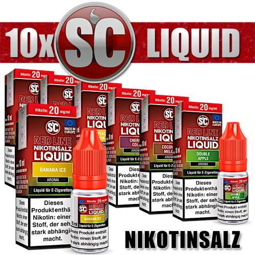10x 10ml red line overdosed - red,