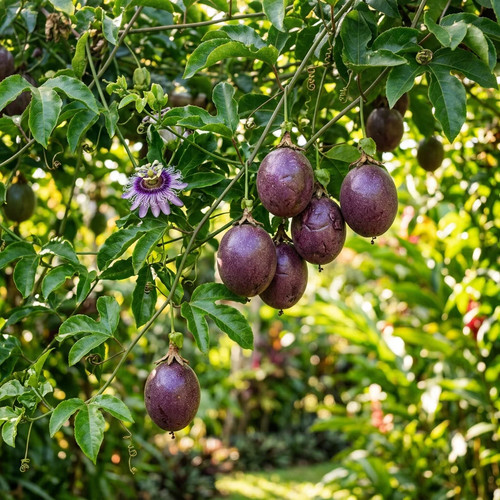 Purple passion fruit seeds - 50,