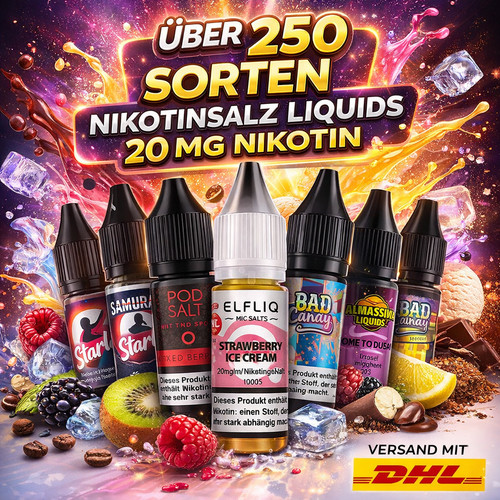 Liquids 20mg nikotinsalz 250 - nikotinsalz,