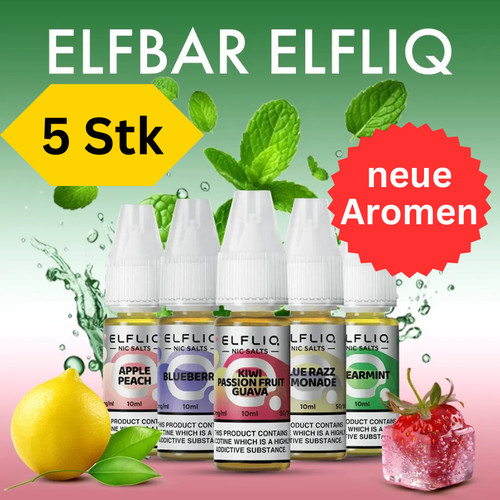 Elfliq elfbar 10ml liquid - elfliq, 5x