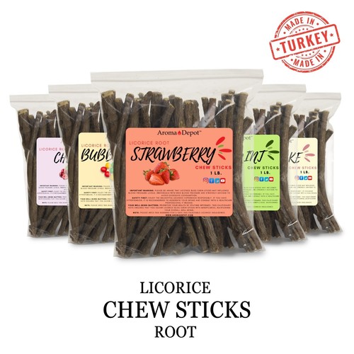 Licorice root chew sticks - root, bulk