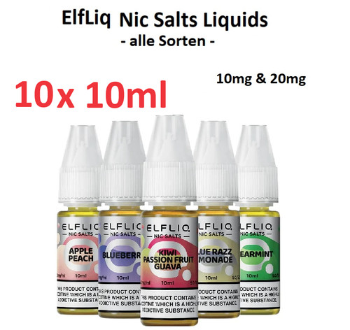 10x elfliq liquid 10ml - liquid, by
